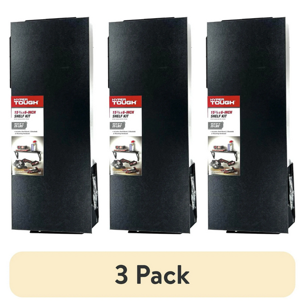 3-Pack Hyper Tough 15-3/4" x 6" Shelf Kit
