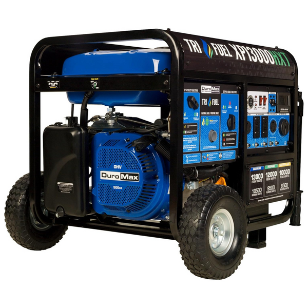 DuroMax 13,000W Tri Fuel Portable Gas Powered Generator