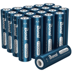 20-Pack BONAI AA High Capacity 1100mAh NiMH Rechargeable Batteries