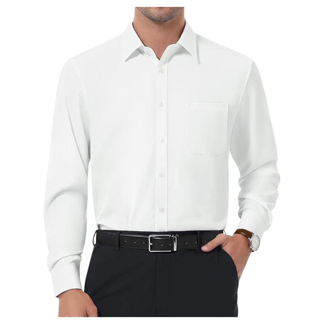 DEMEANOR Men's Slim Fit Dress Shirt