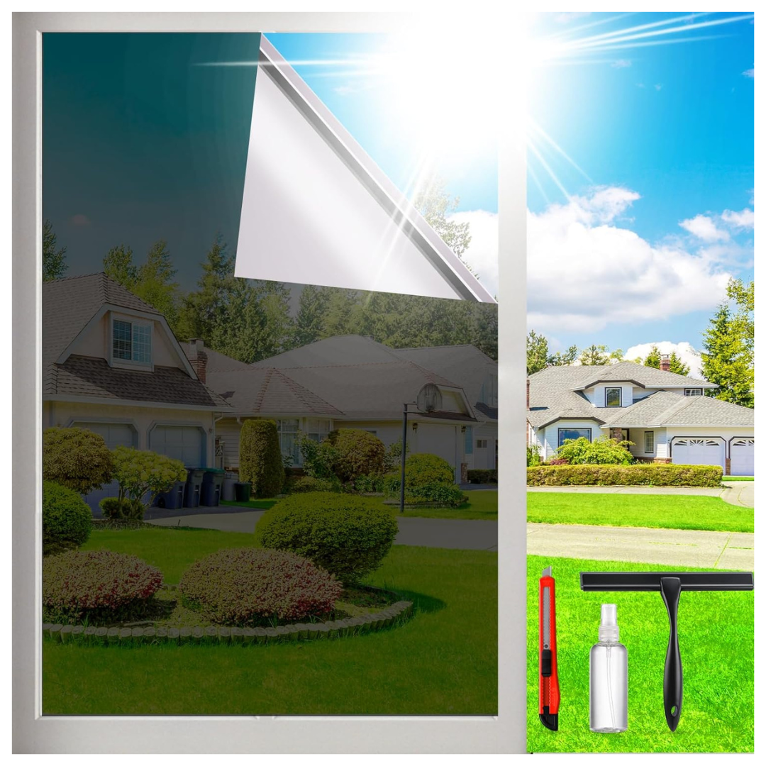 Sun Blocking Privacy Window Tint Film (17.5" x 78.74")