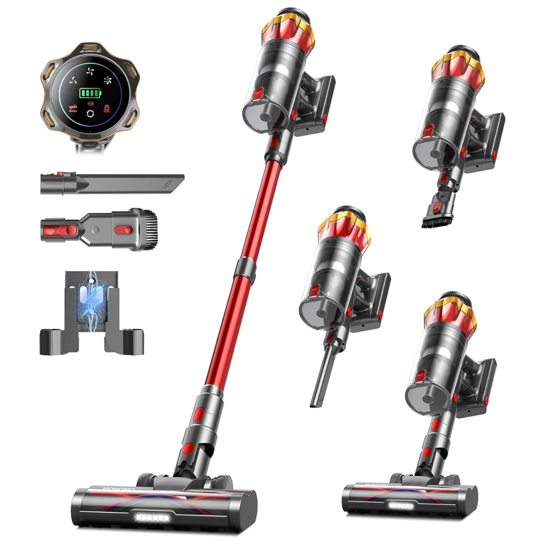 Cordless 580W 48KPA Self-Standing Stick Vacuum With Anti-Tangle Brush