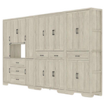 78.7" Accent Cabinet Office Storage Cabinet