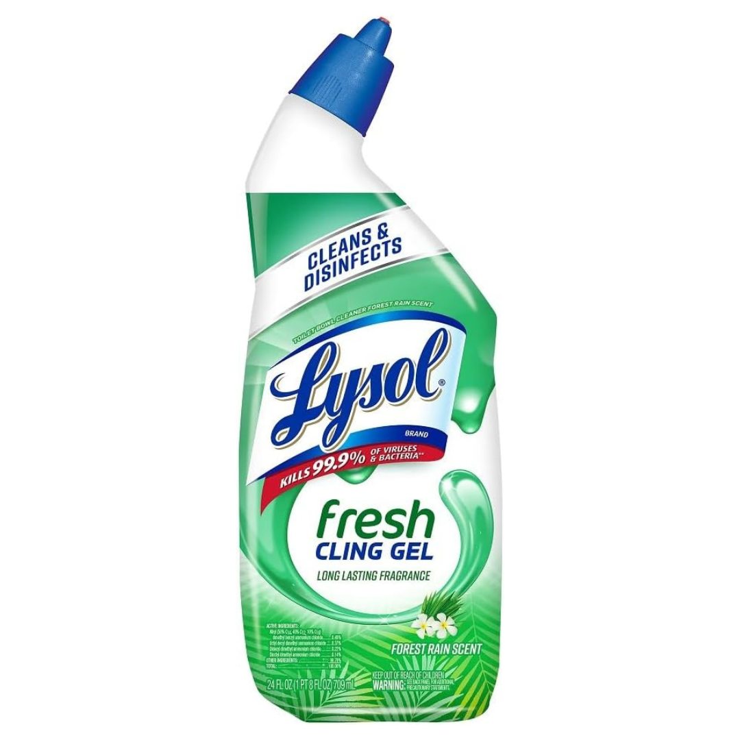 Lysol Forest Rain Scent Toilet Bowl Cleaner Gel (24 oz)