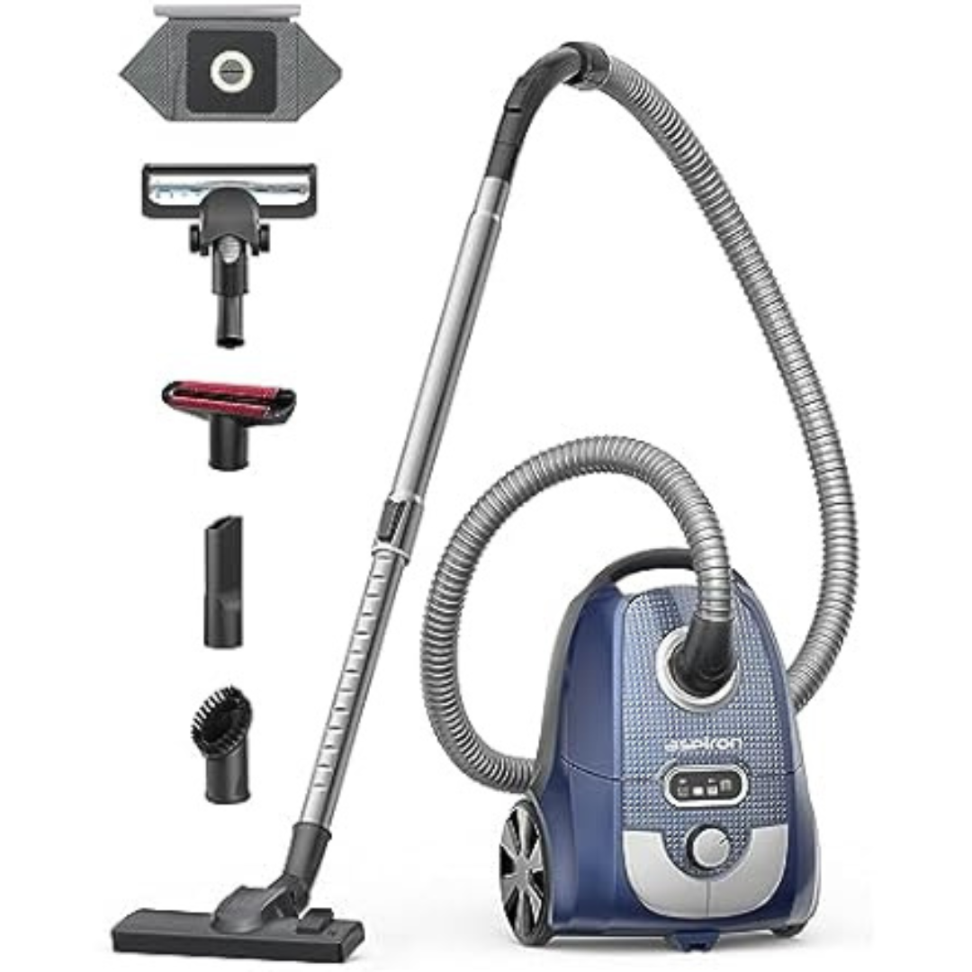 Aspiron 1300W Bagged Canister Vacuum Cleaner (2 colors)