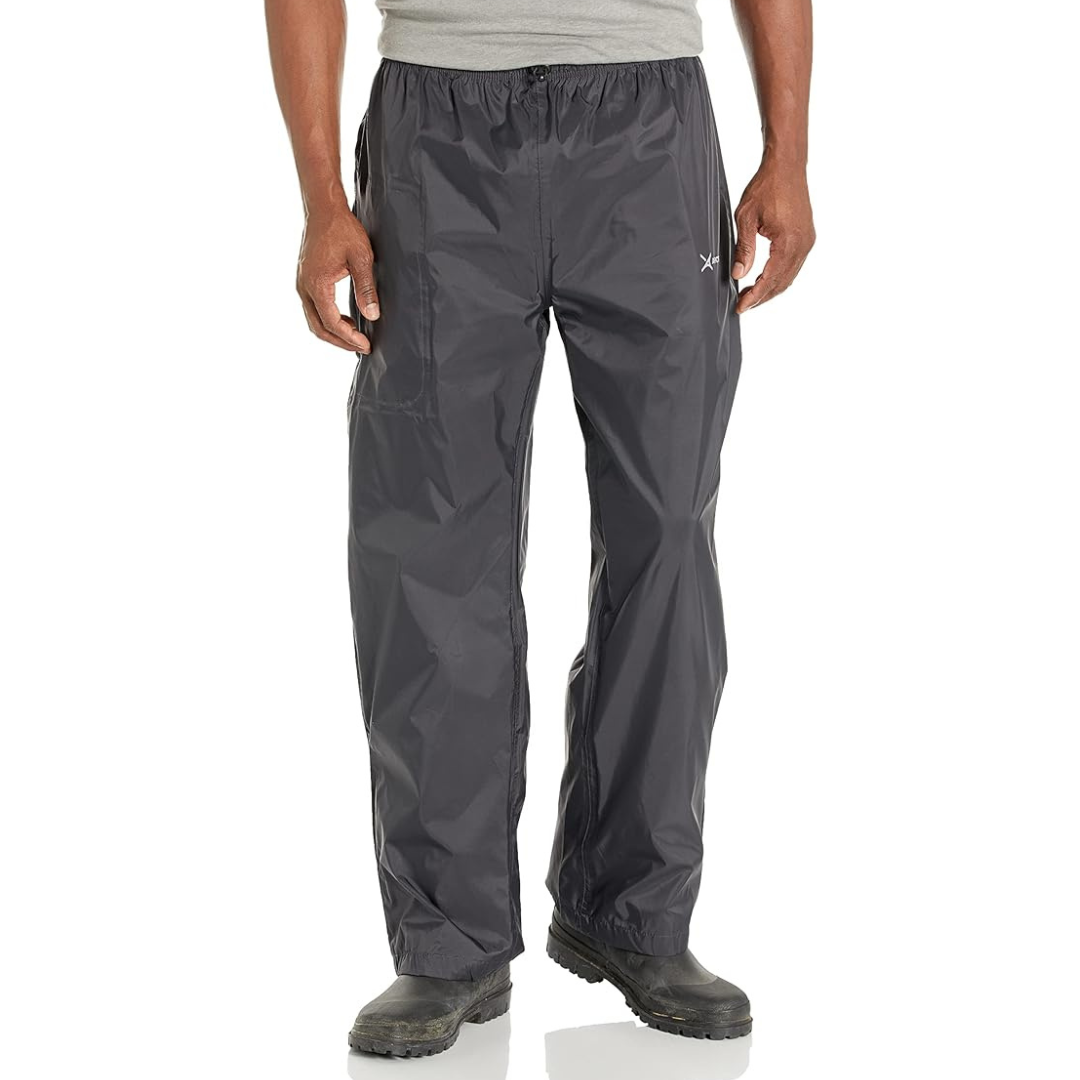 Men's Zipper Hand Pockets And Adjustable Boot Storm Rain Pant