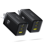 2-Pack Baseus 65W Foldable GaN USB C Charger Block