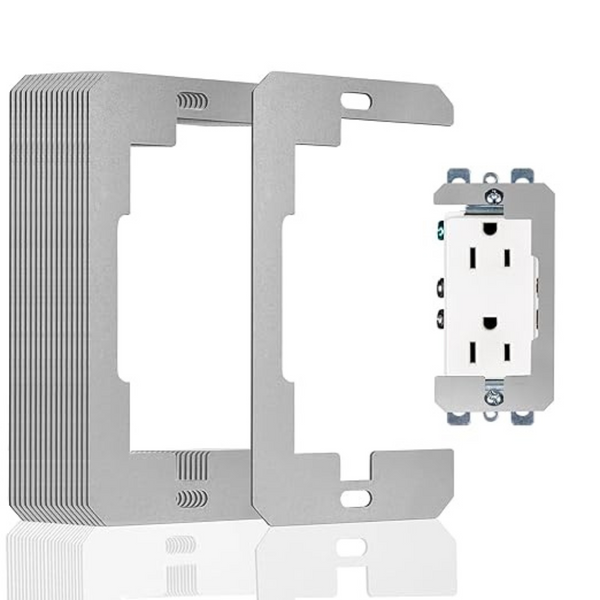 5 Pack Metal Flush Fit Device Level Plate