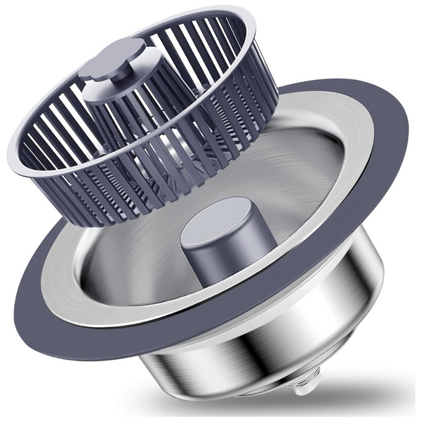 3 in 1 Kitchen Sink Stopper with Drain Basket