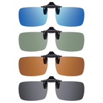 4-Pack Unisex Polarized Clip-On Sunglasses With UV Protection