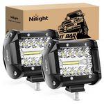 2-Piece Nilight 4 Inch 60W LED Work Light Pods