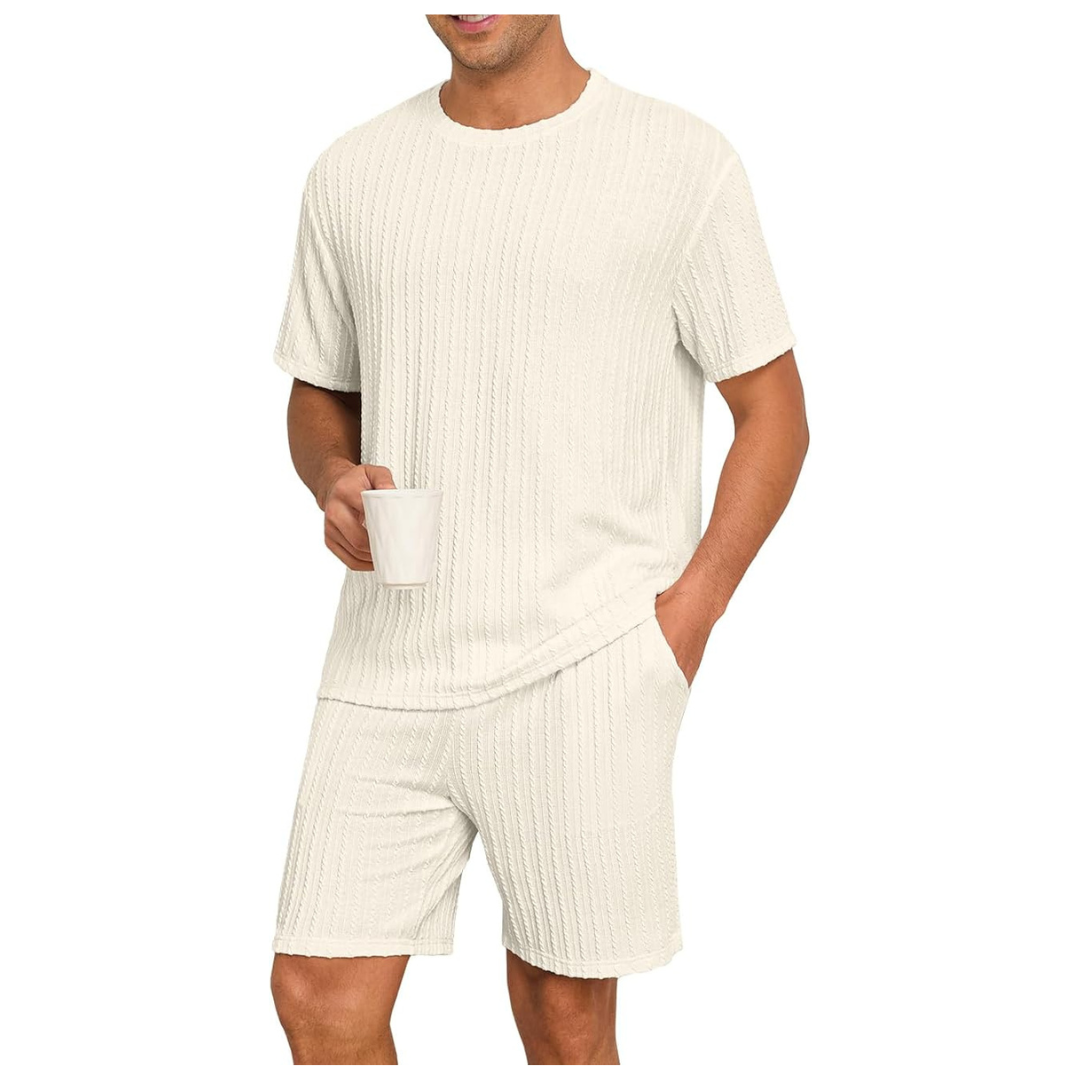 Men's Lightweight Soft Sleepwear Summer Pajamas Set (Various)