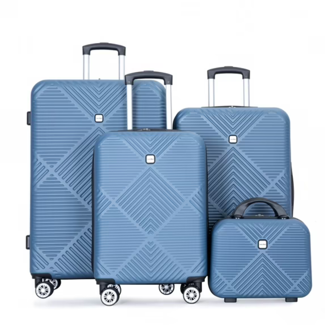 4-Piece Tripcomp Hardside Luggage Set W/ Spinner Wheels (14/20/24/28) (7 Color Options)