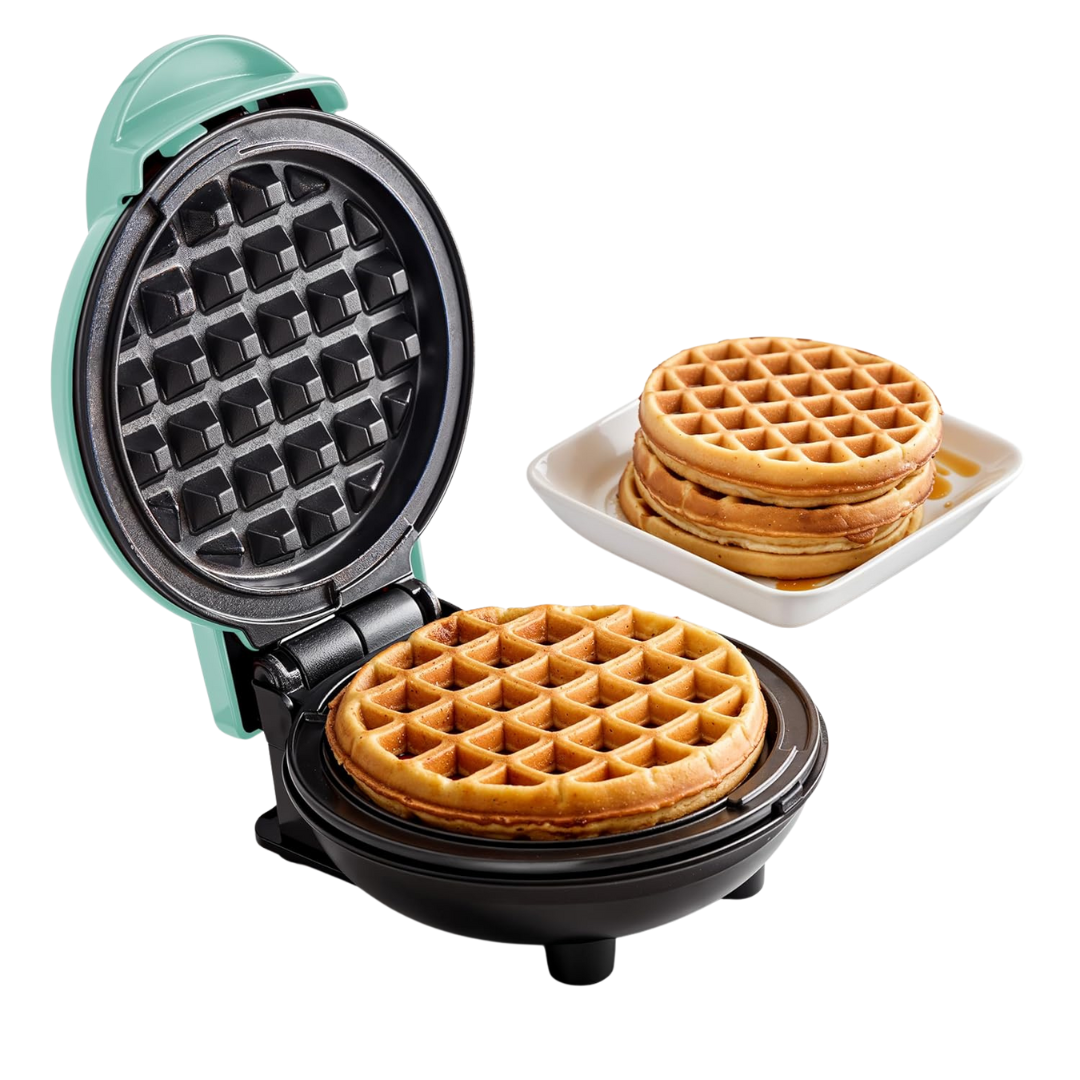 Elite Gourmet Electric Nonstick 4.5" Mini Waffle Maker
