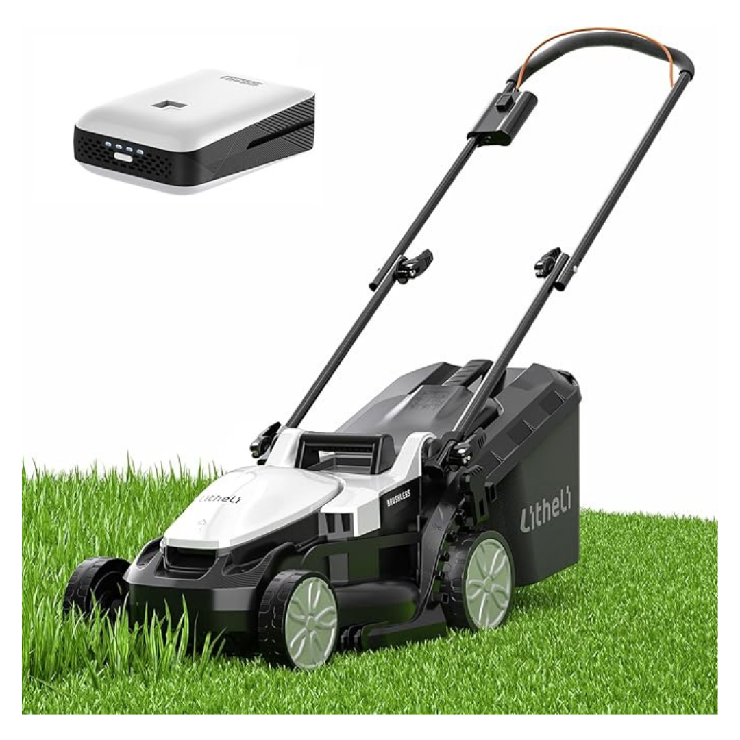 Litheli 13" Cordless Lawn Mower with Brushless Motor