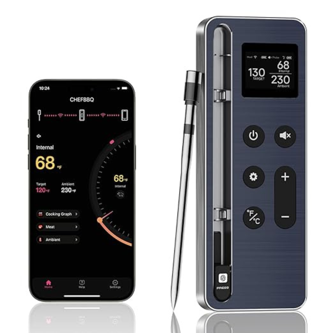 Digital 800FT Long Range Food Thermometer with Bluetooth