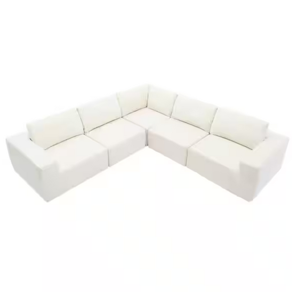 Nestfair 147" W Fabric Upholstered Sectional Sofa (2 Colors)