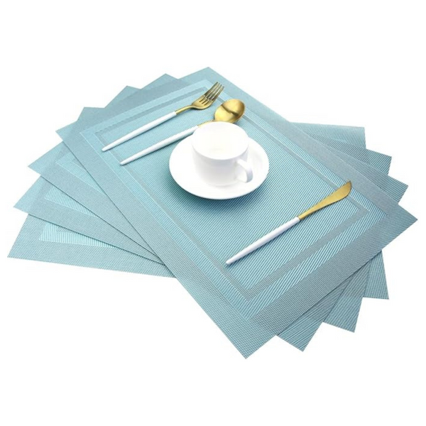 4-Pack Heat Insulation Non Slip Plastic Placemats