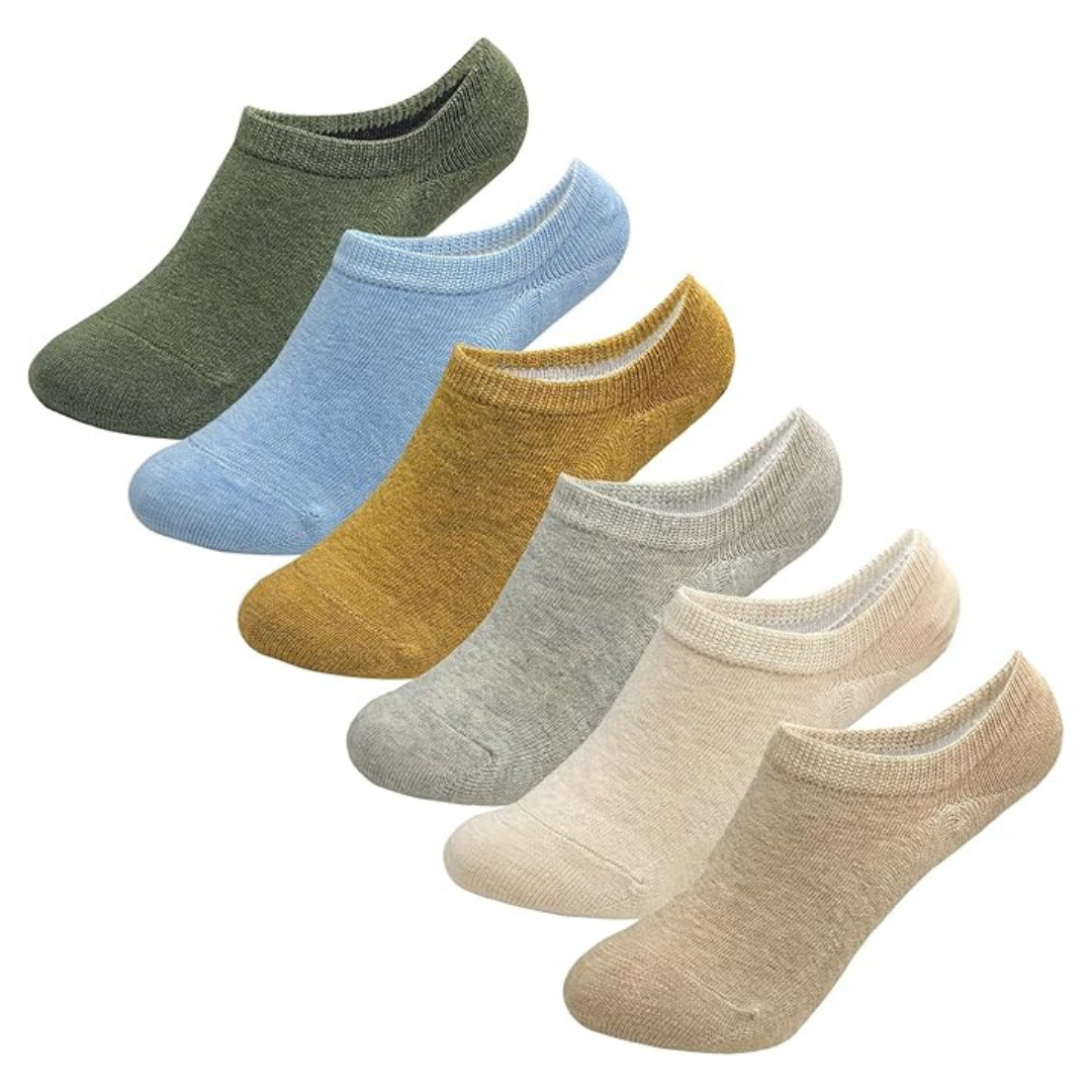 6-Pairs Cotton Low Cut Athletic No Show Socks