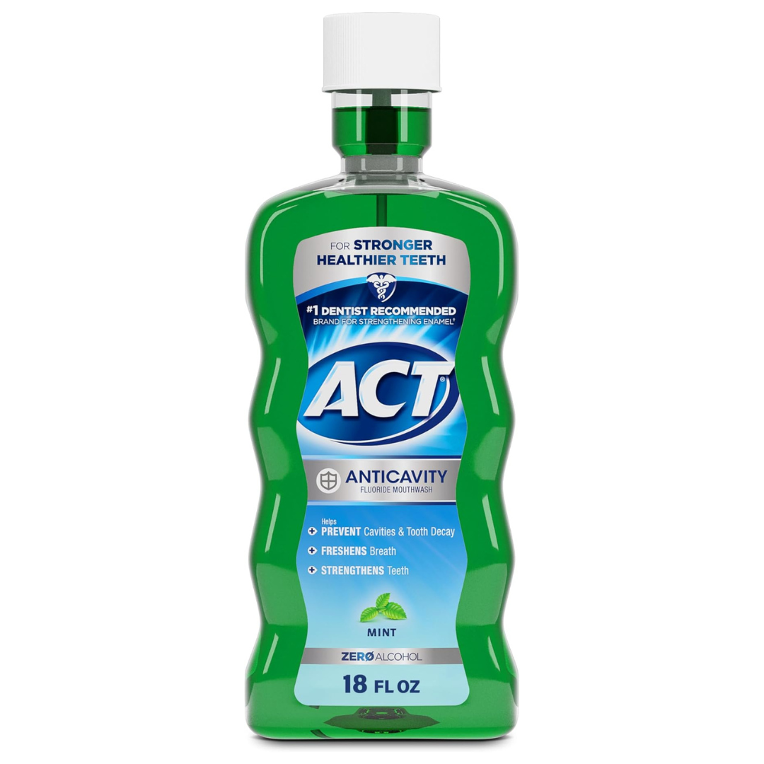 18 oz. ACT Anticavity Zero Alcohol Fluoride Mouthwash