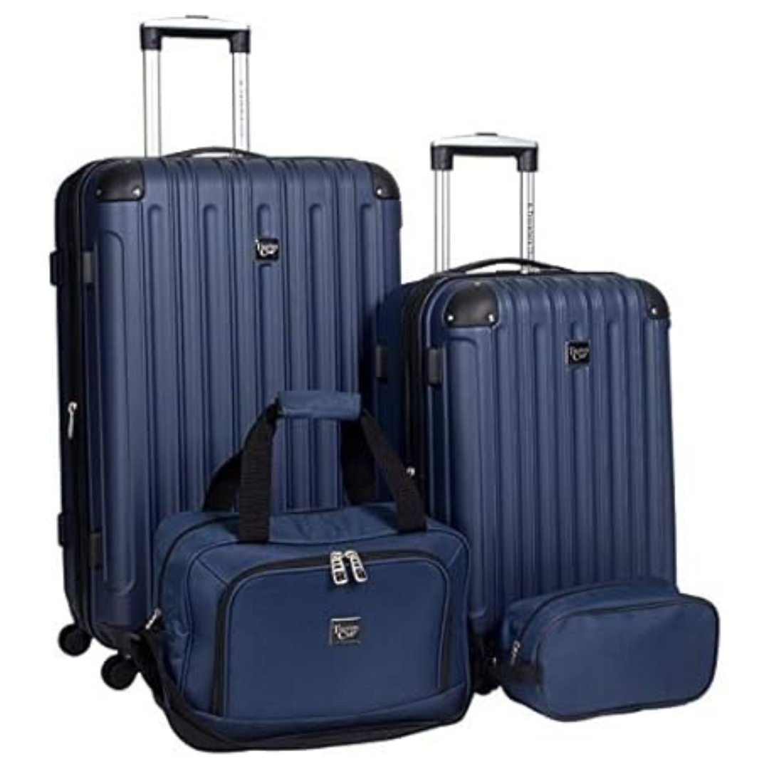 4-Piece Travelers Club Midtown Hardside Luggage Set