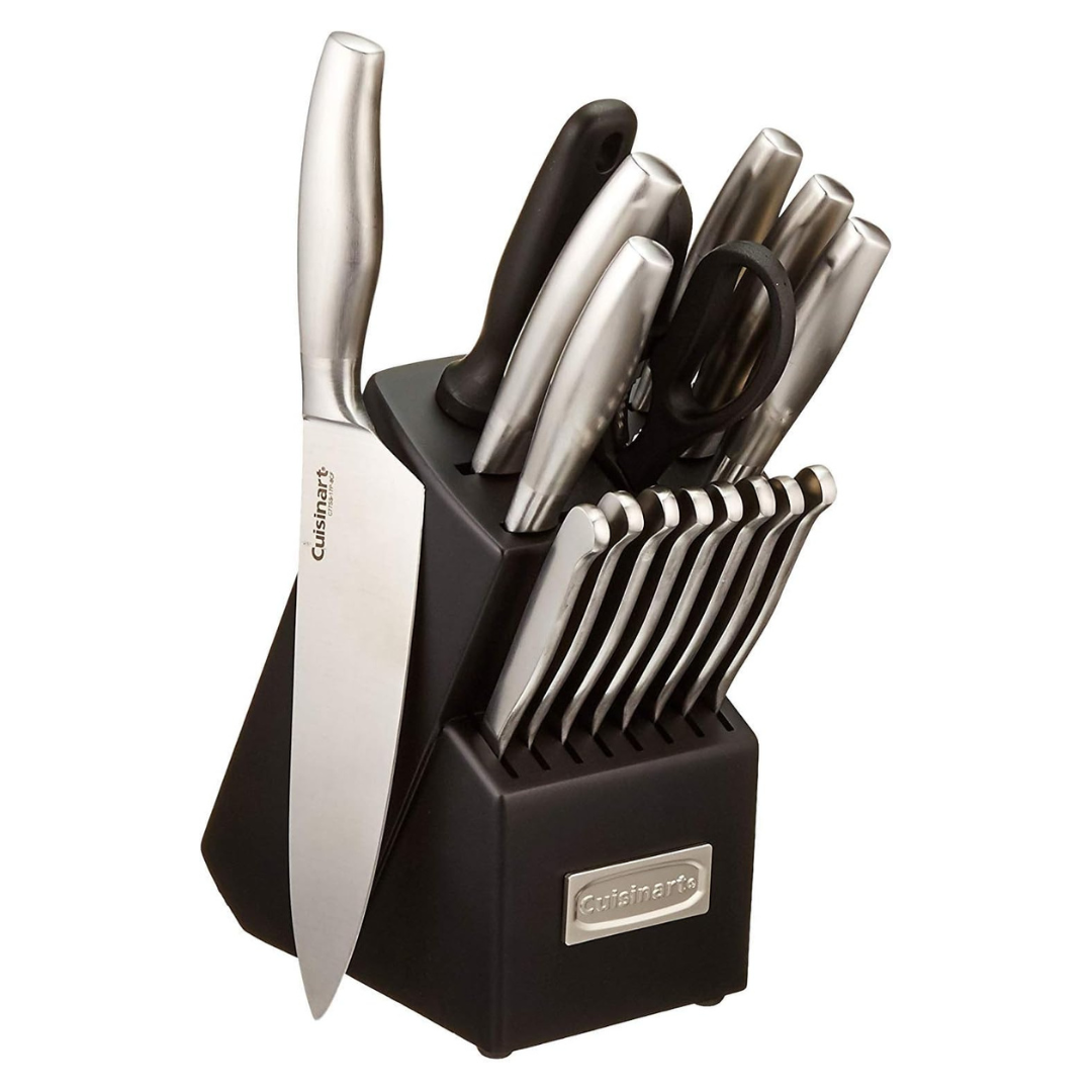 CUISINART 17pc Block Knife Set With Steel Blades