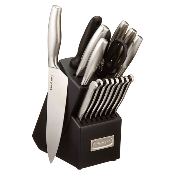 CUISINART 17pc Block Knife Set With Steel Blades
