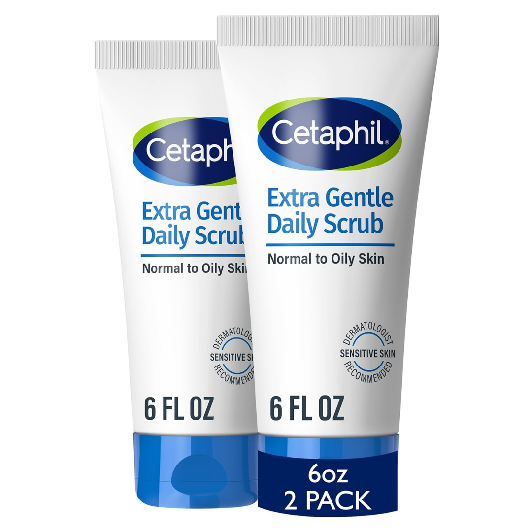 Cetaphil Exfoliating Face Wash, Extra Gentle Daily Face Scrub (6 Fl Oz, Pack Of 2)