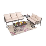 7-Piece Patio Festival Wicker Outdoor Conversation Set