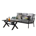 2-Piece Patio Festival Metal Patio Conversation Set