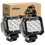 2-Piece Nilight 1260-Lumen Flood LED Off Road Lights