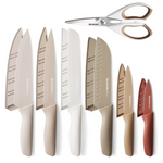 13-Pieces Stainless Steel Chef Knife Sets W/ 6-Blade Guards