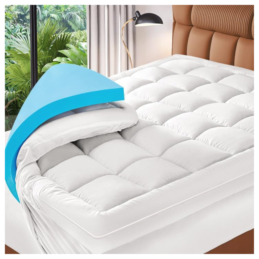 Meudyt Full Size Memory Foam Mattress Topper