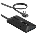 Anker 10-in-1 Ultra Thin Flat Power Strip W/ 6 AC, 2 USB-A & 2 USB-C Ports