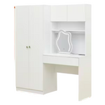 59.4" 2-Door Combination Vanity Wardrobe