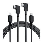 2-Pack 6ft Anker 240W USB-C To USB-C 90-Degree Braided Charging Cables