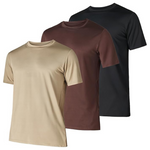3-Pack Men's Dry Fit Running Workout T-Shirt