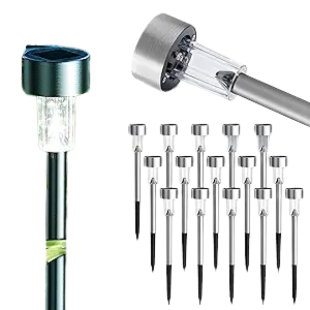 16-Pack Gigalumi LED Solar Path Light