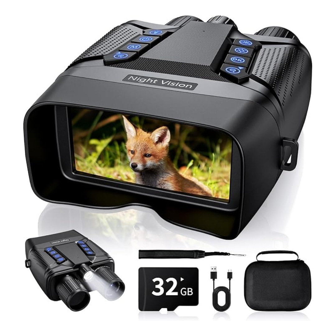4K HD 40MP Rechargeable Infrared Night Vision Goggles