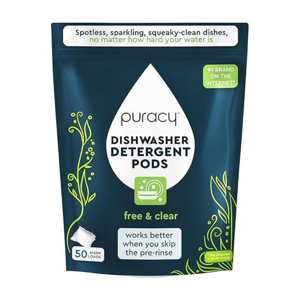 50-Count Puracy Natural Dishwasher Detergent Pods