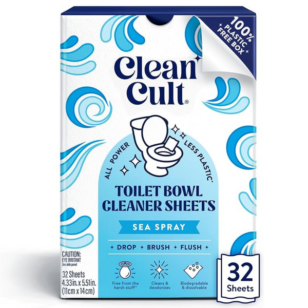32-Count Cleancult Toilet Bowl Sea Spray Scent Cleaner Sheets