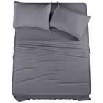 4-Piece Utopia Bedding Microfiber Queen Size Bed Sheets Set