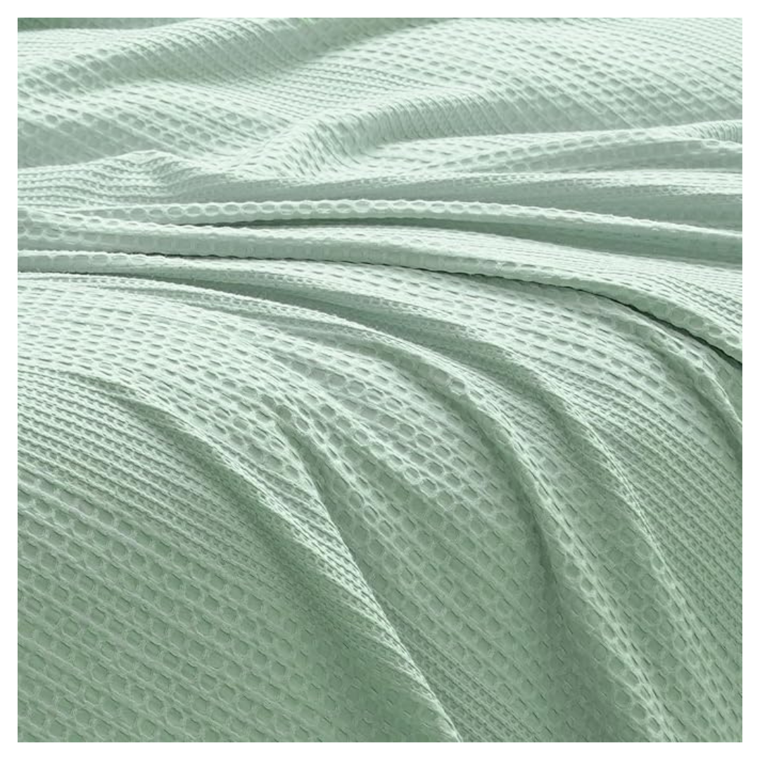 David's Home 50" x 60" Ultra Soft Waffle Weave Throw Blanket