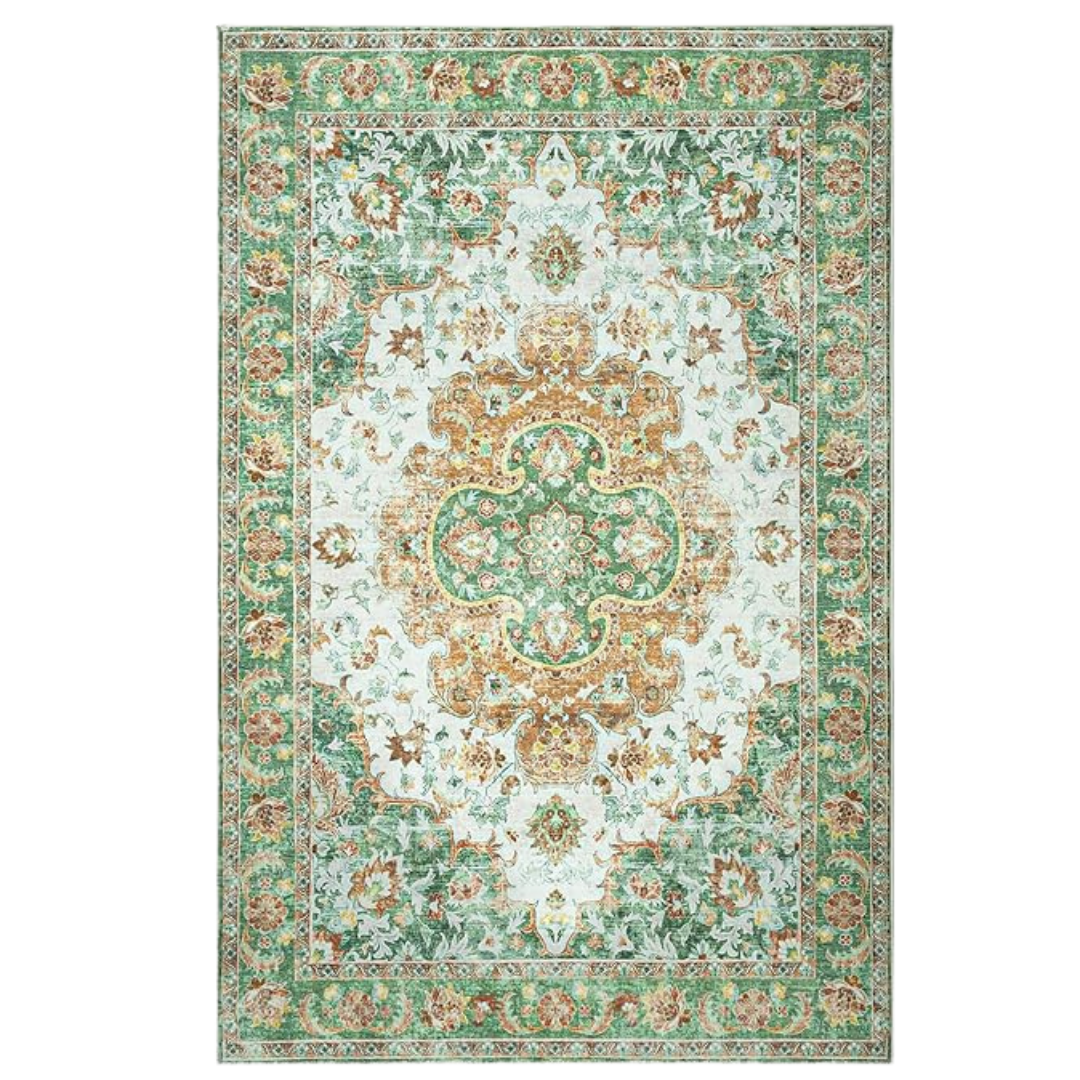 4ft x 6ft Machine Washable Rugs With Non-Slip Backing