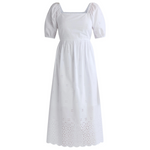 Time And Tru Women's And Women's Plus Eyelet Midi Dress