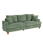 Neche 87" Corduroy Comfy Upholstered Sofa With Extra Deep Seats