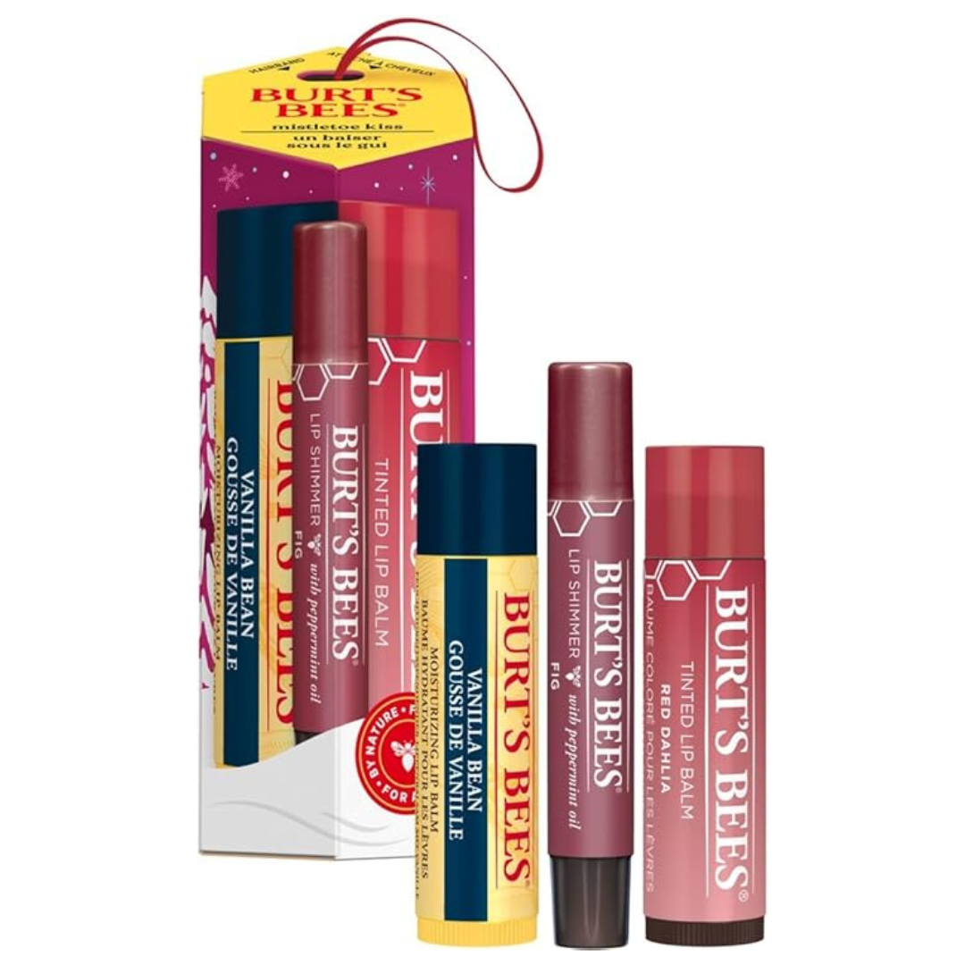 BURTS BEES Mistletoe Kiss Red Holiday Gift Kit