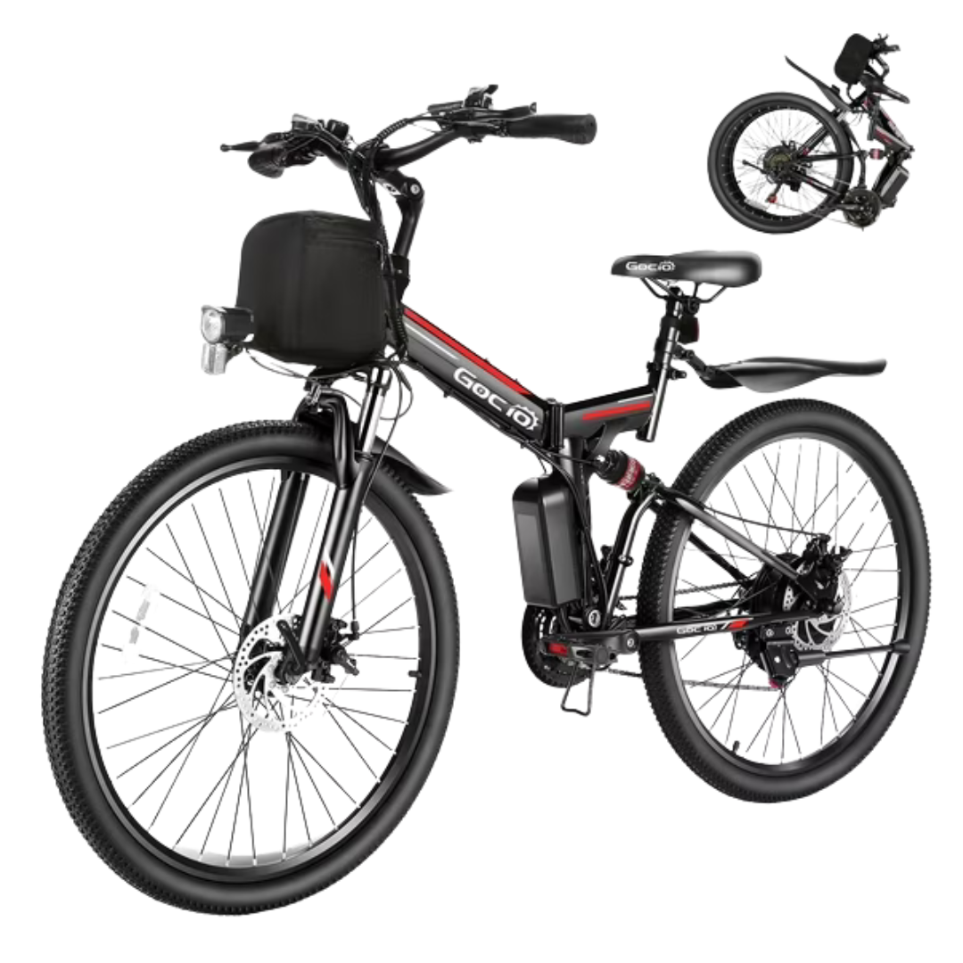 Gocio 500W 26" Adult Electric Bicycles Foldable Ebike (3 Colors)