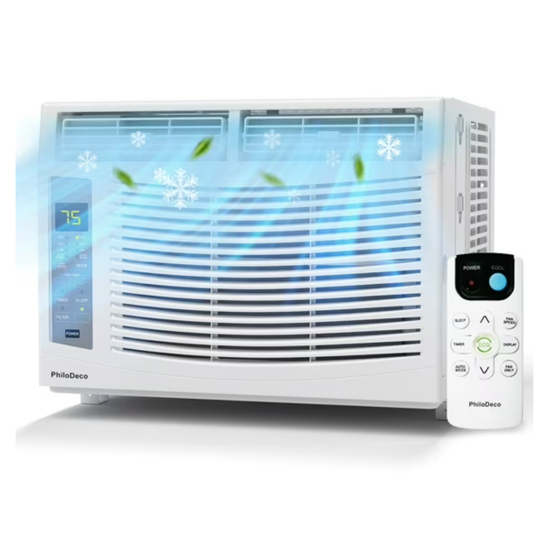 PhiloDeco 6000 BTU Window Air Conditioner