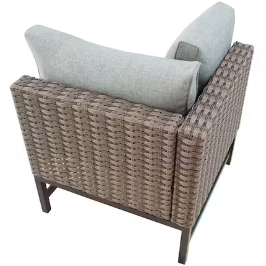 Patio Festival Wicker Left Arm Outdoor Sectional Chair